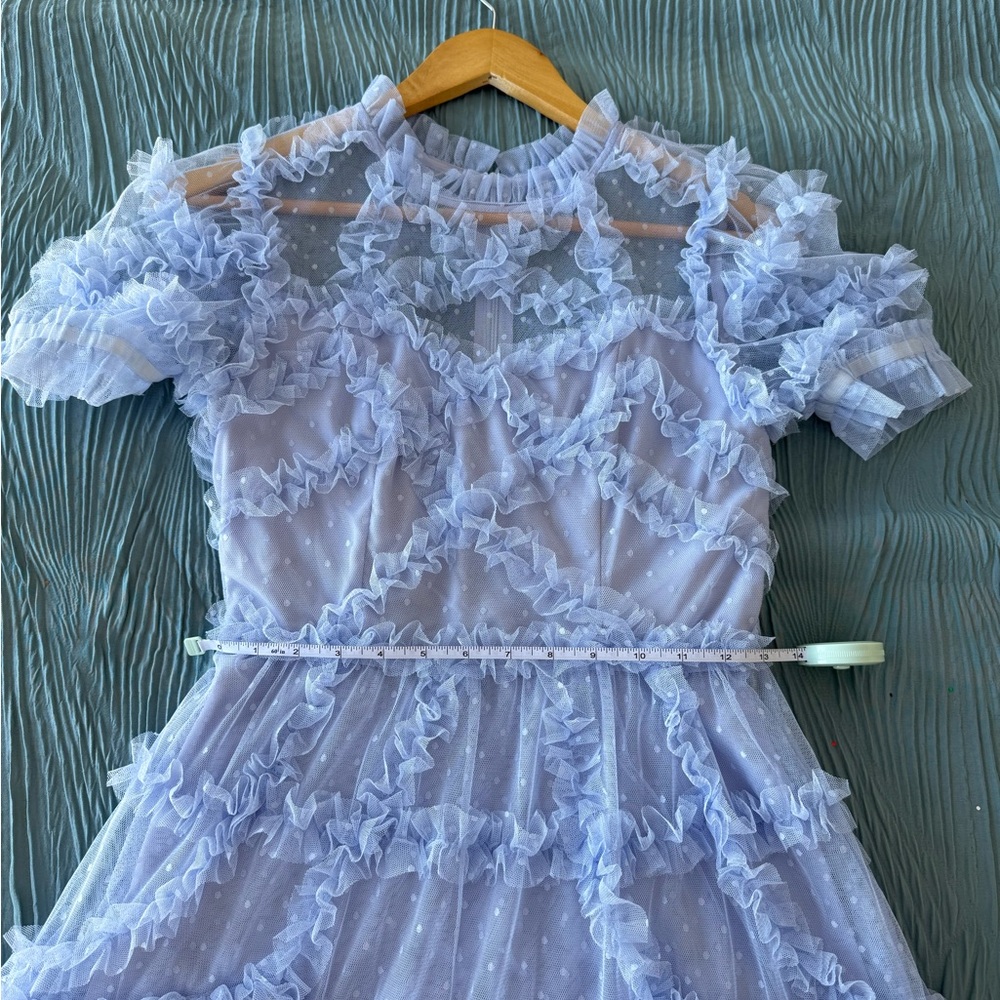 Elegant Blue Kids Dress - Picture 4 of 4